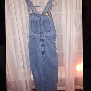 Loose Fit Jean Overalls